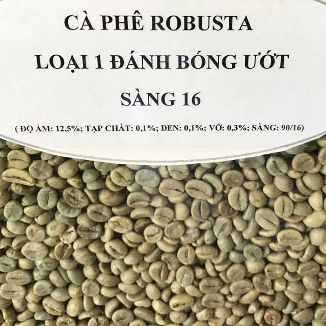 robusta, wash, chế biến ướt
